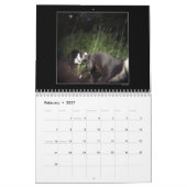 Calendrier 2 de couleur de parc de chien (Feb 2027)