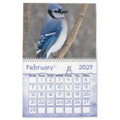 Calendrier 2 d'oiseau (Feb 2027)