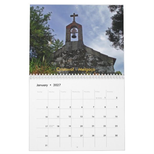 Calendrier 2 du Portugal 2010 (Jan 2027)