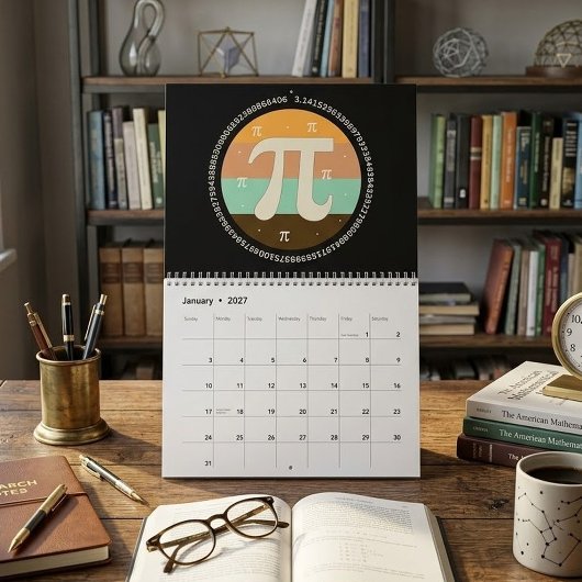 Calendrier 3.14 Conception de la Journée nationale Pi - Idée