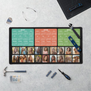 Calendrier 3 ans avec 18 photos - noir