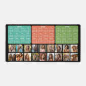 Calendrier 3 ans avec 18 photos - noir (Recto)