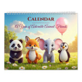 Calendrier 3D de dessins animés pour enfants avec (Protection)