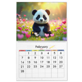Calendrier 3D de dessins animés pour enfants avec (Feb 2027)