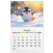 Calendrier 3D de dessins animés pour enfants avec (Jan 2027)