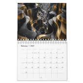 Calendrier 3D Luxe Noir & Or 2027 (Feb 2027)