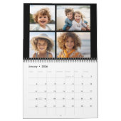Calendrier 48 Photo - Simple moderne Famille Photo personnali (Jan 2026)