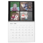 Calendrier 48 Photo - Simple moderne Famille Photo personnali (Mar 2026)