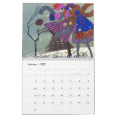 CALENDRIER 4 SAISONS 2015 ARTDECO BEAUTY MODE ILLUSTRATION (Jan 2027)