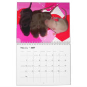 Calendrier 4 souris de bébé grandissant (Feb 2027)
