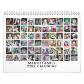 Calendrier 60 Photo Custom Modern Family Collage - 2024 (Protection)