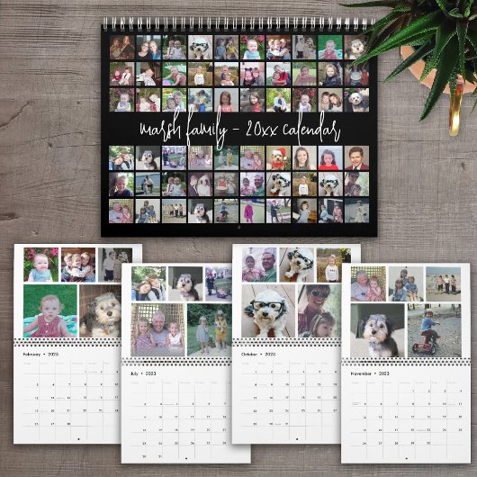 Calendrier 60 Photo - Custom Modern Family Modèle - 2023
