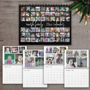 Calendrier 60 Photo - Modèle de famille moderne personnalisé
