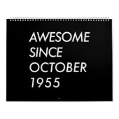 Calendrier 66e cadeau d'anniversaire | Magnifique depuis octo (Protection)