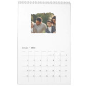 Calendrier 8 Huit Photo Moderne Élégant Collage Famille Amour (Jan 2026)