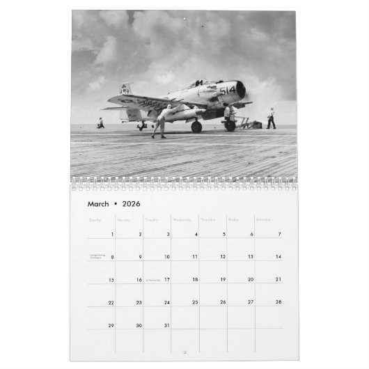 Calendrier A-1 Skyraider (Mar 2026)