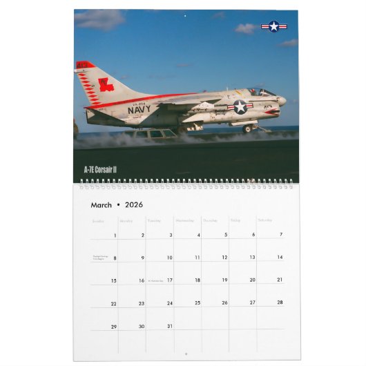 CALENDRIER A-7 CORSAIR II (Mar 2026)