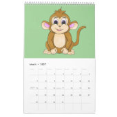 Calendrier A cute calendar filled with happy characters (Mar 2027)