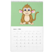 Calendrier A cute calendar filled with happy characters (Mar 2026)