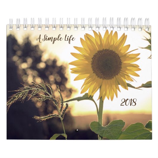 Calendrier A simple life calendar, rustic and simple calendar (Protection)