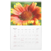 Calendrier a touch of red for 2025 (Mar 2026)