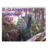 calendrier à trois dimensions de photo d'anaglyphe (Protection)