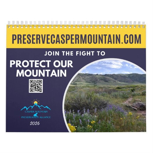 Calendrier A Year at the Foot of Casper Mountain Calendar (Protection)