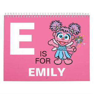 Calendrier Abby Cadabby Rue Séesame   Ajouter Votre Nom