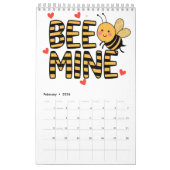 Calendrier Abeille toi-même sauvez les abeilles drôle d'insec (Feb 2026)