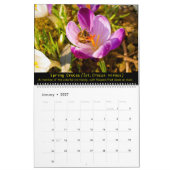 Calendrier abeilles et fleurs 2025 (Jan 2027)