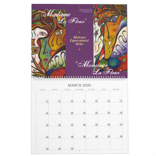 Calendrier AbStacT & Surreal Art par ORAced (Mar 2026)