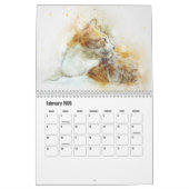 Calendrier Abstract Art Cat (Feb 2026)