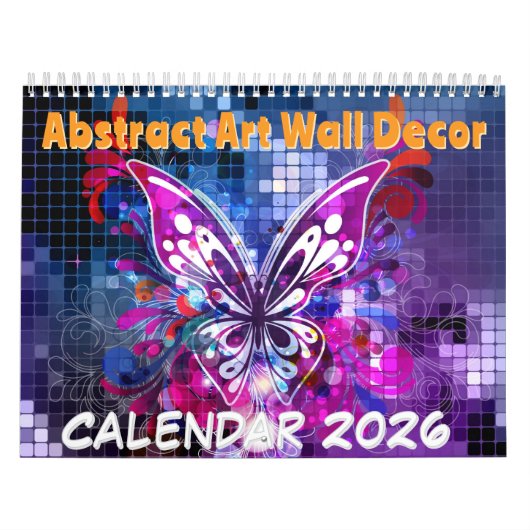 Calendrier Abstract Art Wall Decor - 2026 Calendar (Protection)