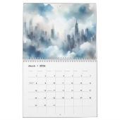Calendrier Abstract City Scape 12 Month Calendar (Mar 2026)