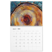 Calendrier Abstract Tree Ring 2026 Calendar (Mar 2026)