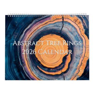 Calendrier Abstract Tree Ring 2026 Calendar