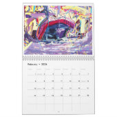 Calendrier Abstrait 2023 (Feb 2026)