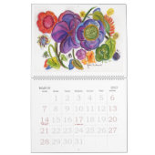 Calendrier abstrait de fleurs et d'orchidées (Mar 2027)