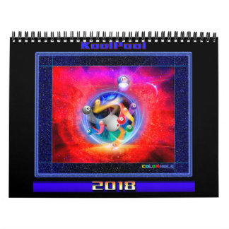 Calendrier abstrait de la piscine 2018 et du