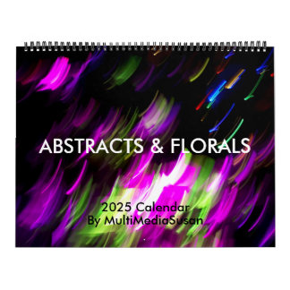 Calendrier Abstrait et floral 2025 - MultiMediaSus