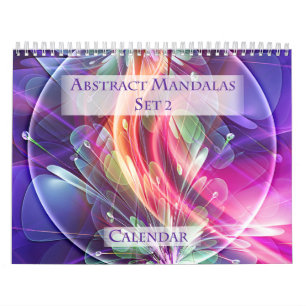 Calendrier Abstrait Mandalas Set 2