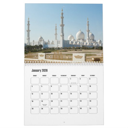 Calendrier Abu Dhabi-UAE Calendar (Jan 2026)