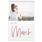 Calendrier Accueil est notre heureux endroit aquarelle feuill (Mar 2026)