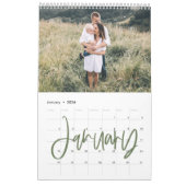 Calendrier Accueil est notre heureux endroit aquarelle feuill (Jan 2026)