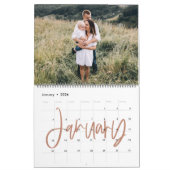 Calendrier Accueil est notre heureux endroit aquarelle feuill (Jan 2026)