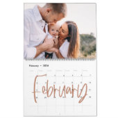 Calendrier Accueil est notre heureux endroit aquarelle feuill (Feb 2026)