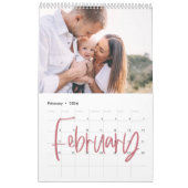 Calendrier Accueil est notre heureux endroit aquarelle feuill (Feb 2026)