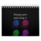 Calendrier Acheter Du Fil Et L'Utiliser Sont Deux Hobbies Dif (Protection)