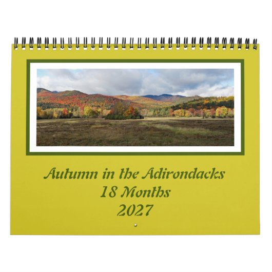 Calendrier Adirondack Couleurs d'Automne 18 Mois (Protection)