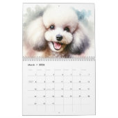 Calendrier Adorable Watercolor Dog Portraits (12-Month) (Mar 2026)